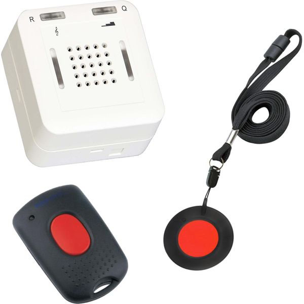 Pacchetto Sicurezza Eldat Senior 2: Chiamata Di Emergenza A Domicilio Con Collare Impermeabile Per Chiamate Di Emergenza E Trasmettitore Di Riconoscimento-image