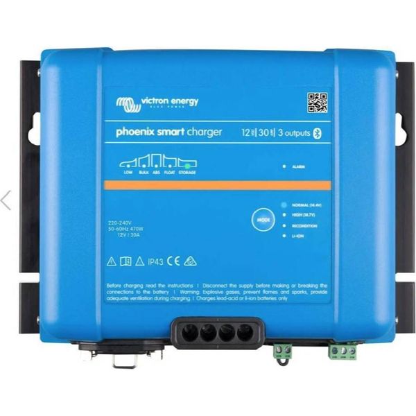 Caricatore Phoenix Smart Victron IP43 12/30 (3 Uscite Di Carica)-image