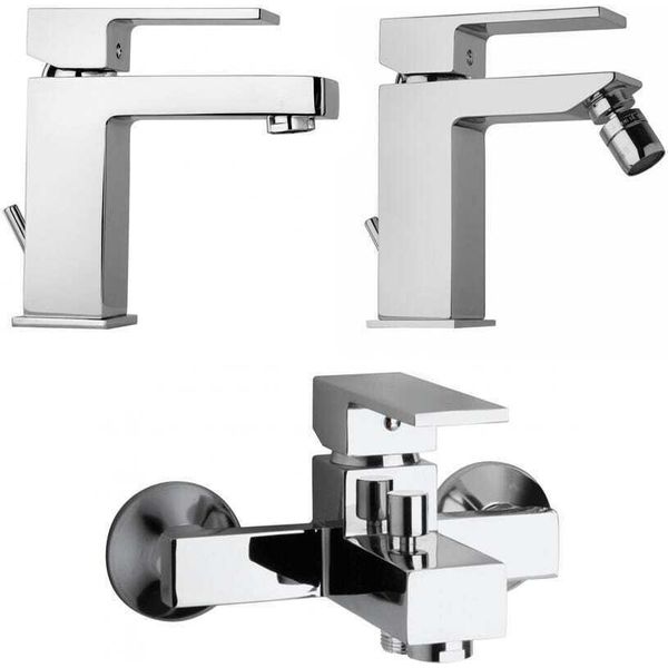 Set Completo Rubinetteria Bagno Lavabo+Bidet+Gruppo Vasca | Infinity-image