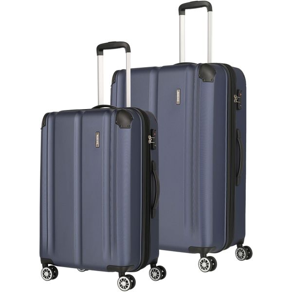 Travelite City 4W Trolley Espandibile L / Espandibile M Marine Dunkelblau 78Cm-image