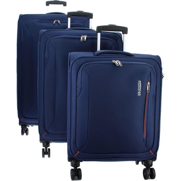 American Tourister Carrello Hyperspeed Tsa Trolley L / M / S Combat Navy Blu Scuro-image