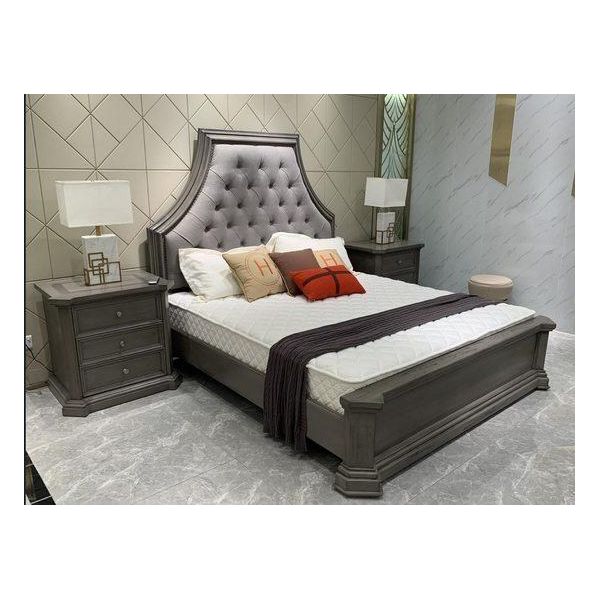 Letto Moderno Grigio 193 X 230 X 173 Cm Jvmoebel-image