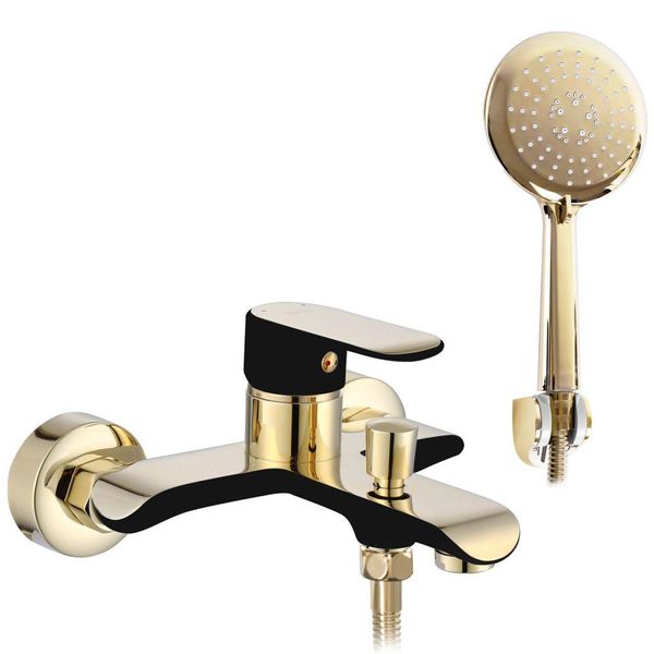 Rubinetto Da Vasca Rea Bloom Black Gold-image