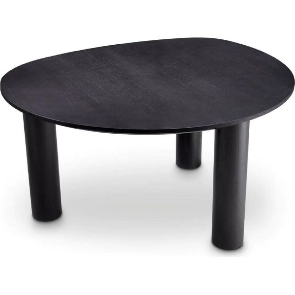 Tavolo Da Pranzo Casa Padrino Nero 149 X 128,5 X H. 77 Cm - Tavolo Da Cucina In Legno Massiccio - Mobili Per La Sala Da Pranzo - Mobili Per La Cucina - Mobili - Arredi-image