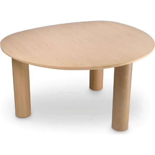 Tavolo Da Pranzo Casa Padrino Colori Naturali 149 X 128,5 X H. 77 Cm - Tavolo Da Cucina In Legno Massiccio - Mobili Da Sala Da Pranzo - Mobili Da Cucina - Mobili - Arredi-image