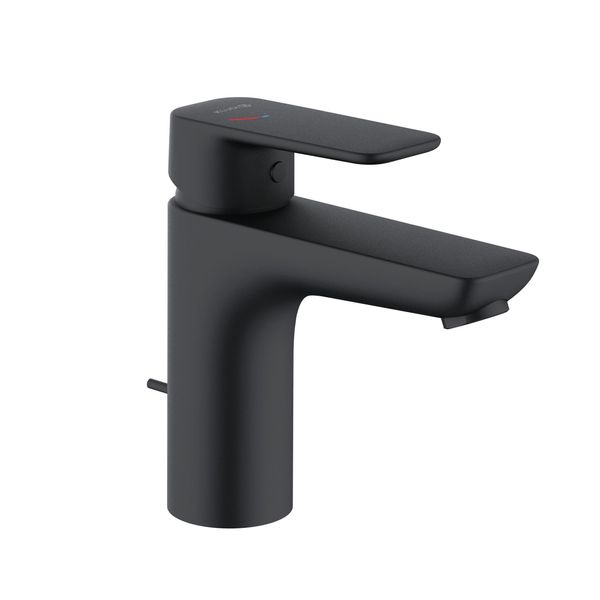 Kludi Pure&Style Mitigeur Monocommandé Pour Lavabo, Hauteur De Bec 100Mm, Avec Garniture D'éCoulement En MéTal, Ecoplus, 402933975, 402933975-image