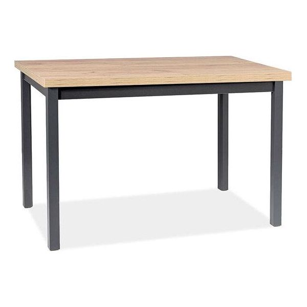 Tavolo Da Pranzo Tavolo Da Cucina Adam 120X68X75Cm Colore Rovere Artisan / Nero-image