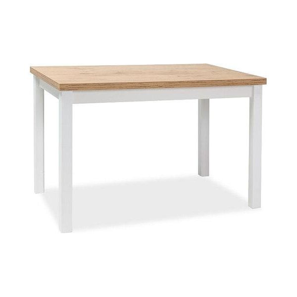 Tavolo Da Pranzo Tavolo Da Cucina Adam 120X68X75Cm Colore Rovere Lancelot / Bianco-image
