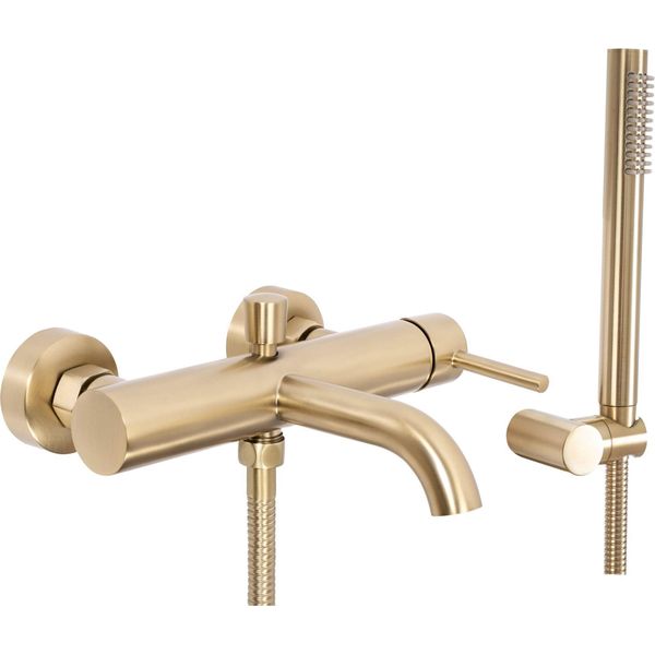 Rubinetto Da Vasca Rea Lungo Brush Gold-image