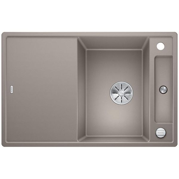 Blanco Axia Iii 45 S, Silgranit® Puradur®, Tartufo, Reversibile, Incluso Tagliere In Legno-image