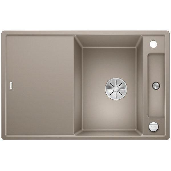 Blanco Axia Iii 45 S, Silgranit® Puradur®, Tartufo, Reversibile, Incluso Tagliere In Vetro-image