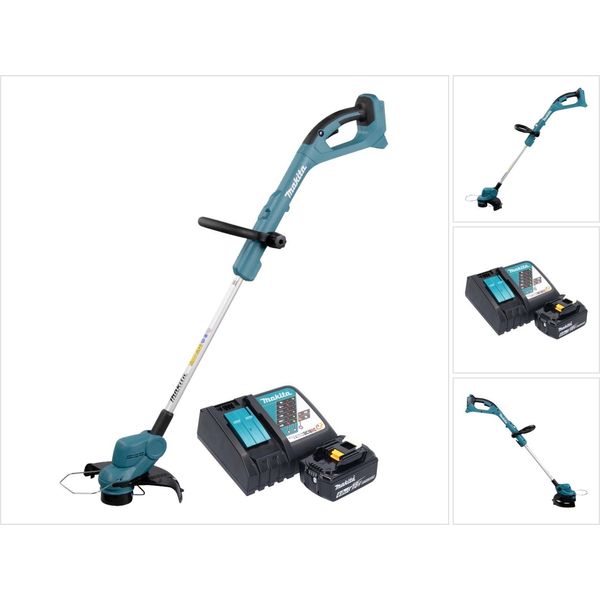 Makita Dur 193 RG1 Tagliaerba A Batteria 18 V 260 Mm + 1X Batteria Ricaricabile 6,0 Ah + Caricabatterie-image