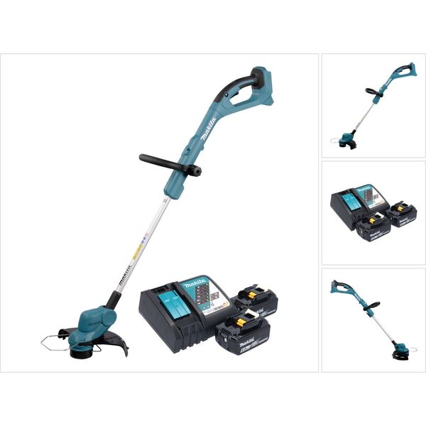 Makita Dur 193 Rg Tagliaerba A Batteria 18 V 260 Mm + 2X Batteria Ricaricabile 6,0 Ah + Caricabatterie-image
