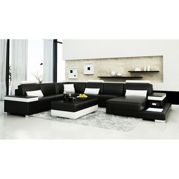 Divano Angolare A Forma Di U 286 X 382 X 178 Cm-image