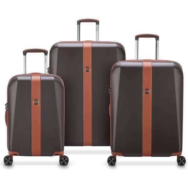 Delsey Paris Carrello Promenade Hard 2.0 Expandable 4 Double Rolls Trolley L / M / S L Chocolate Marrone Scuro-image