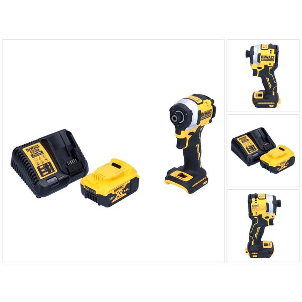 Avvitatore A Impulsi A Batteria Dewalt Dcf 850 P1 18 V 205 Nm 1/4" Brushless + 1X Batteria Ricaricabile 5,0 Ah + Caricatore"-image