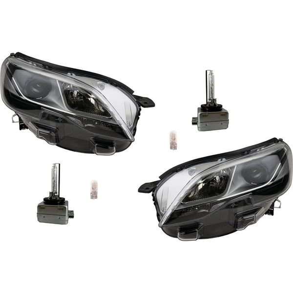 Johns, Set Di Fari D8S Destro E Sinistro Adatto Per Peugeot Expert Iv + Lampadine-image