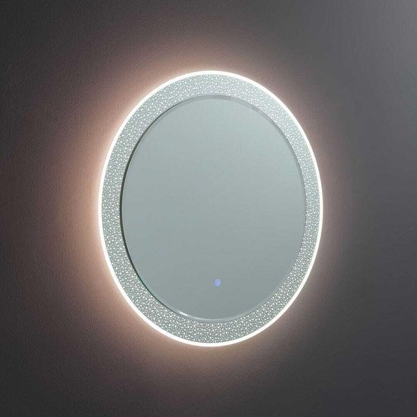 Specchio Rotondo Da 80Cm Con Illuminazione A Led Integrata-image