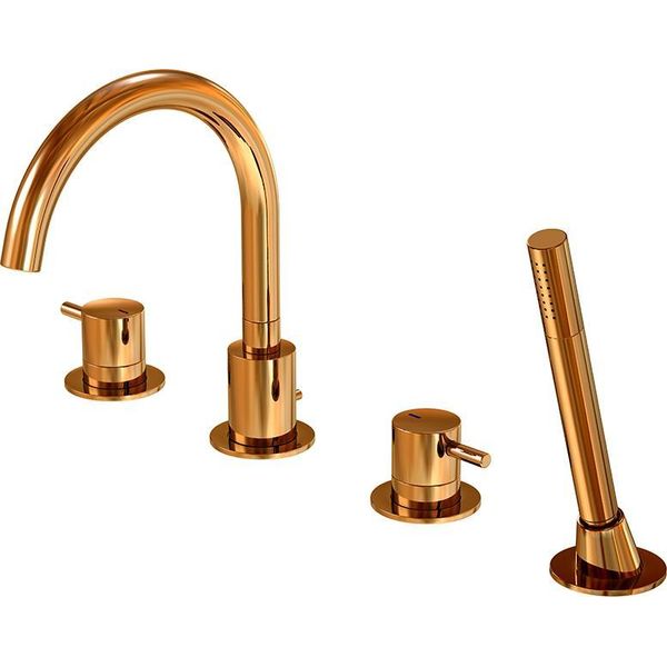 Steinberg SéRie 100 Robinetterie De Baignoire, Montage Sur Bord De Baignoire, 4 Trous, Saillie : 192Mm, 1002400RG, 1002400RG-image