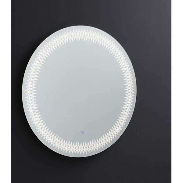 Specchio Rotondo Decorazione Con Led Integrato Da 80Cm-image