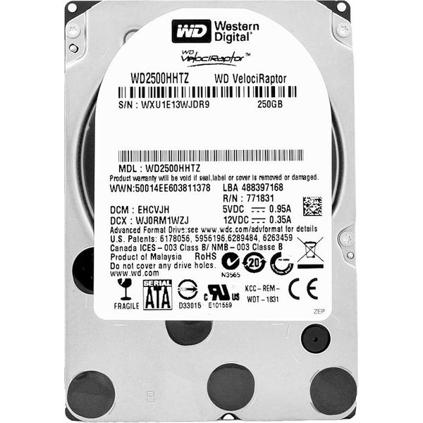 Disco Rigido Wd 250GB WD2500HHTZ 64Mb Cache 10 000Rpm Sata Iii 2,5'' Pollici-image