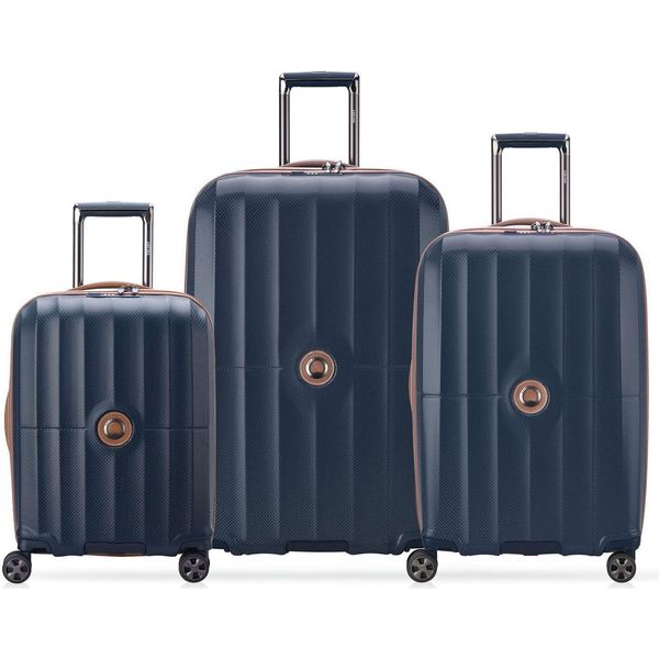 Delsey Paris Carrello Carrousel Expandable 4 Double Rolls Trolley L / M / S L Navy Blu Scuro-image