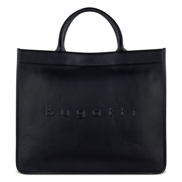 Bugatti Pelle Borsa A Tracolla Borsa Shopper Con Scomparto Per Laptop Daphne Tote Bag Black Nero-image