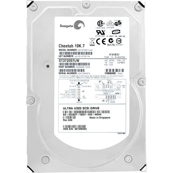 Disco Rigido Dell ST373207LW 73GB 10000RPM Scsi 68-PIN 3,5''Pollici 0GC827-image