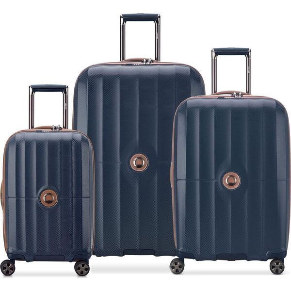 Delsey Paris Carrello Carrousel Expandable 4 Double Rolls Trolley L / M / S L Navy Blu Scuro-image