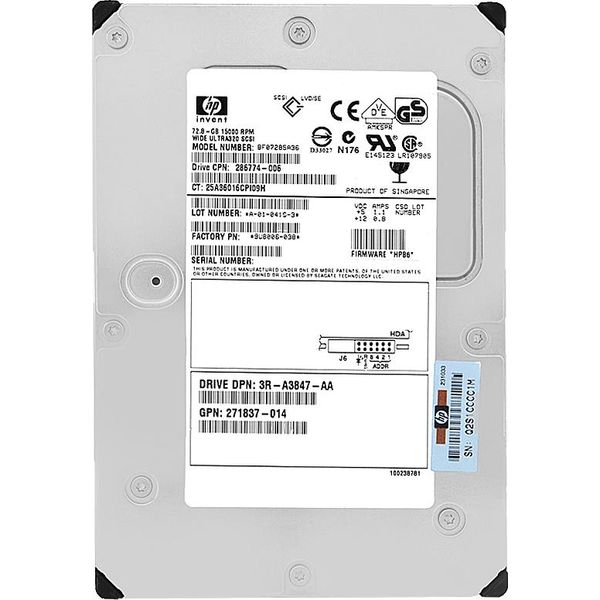 Disco Rigido Hp BF07285A36 73GB 10000Rpm 8Mb Cache 80Pin 3,5" Pollici"-image