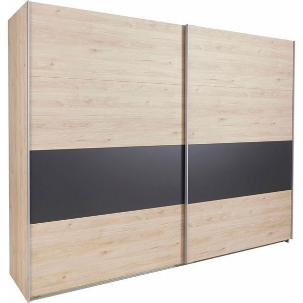 Armadio Ad Ante Scorrevoli Angie Dimensioni Dell'armadio Selezionabili Rovere Hickory / Grafite, 225X65X210Cm-image