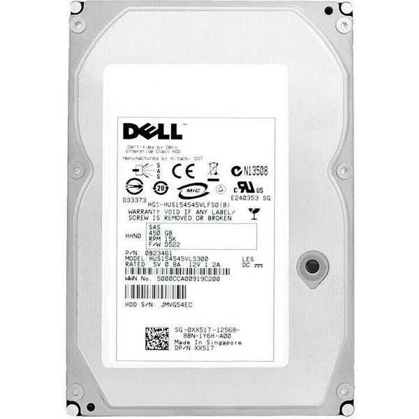 Disco Rigido Dell HUS154545VLS300 450GB 15000Rpm Sas 3,5'' Pollici 0XX517-image