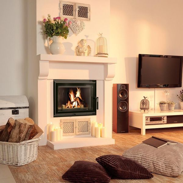 Inserto Per Caminetto In Ghisa Kratki Zuzia Eco Deco 12 Kw Ø 150-image