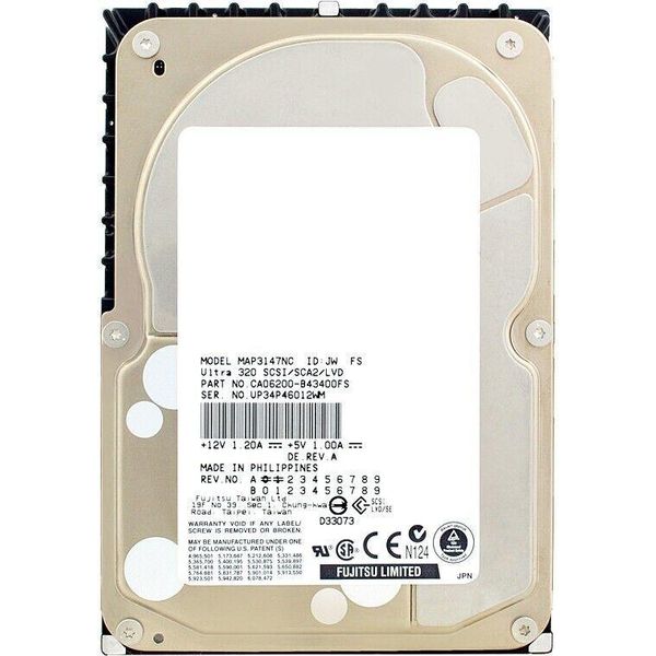 Disco Rigido Fujitsu MAP3147NC 147GB 10000Rpm Scsi 80Pin 3,5''-image