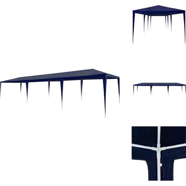 Vidaxl Tenda Per Feste 3X9 M Pe Blu - Padiglioni E Tende Per Feste-image