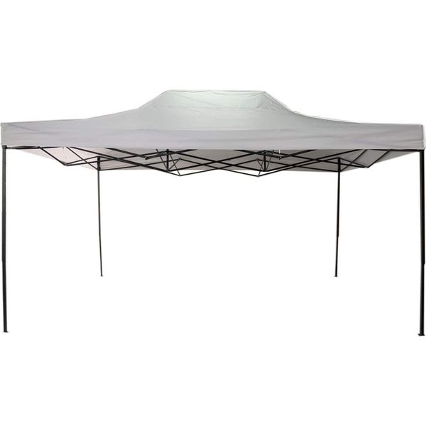 Gazebo Da Giardino Rebecca Mobili 3X4,5 M In Metallo E Poliestere Bianco-image