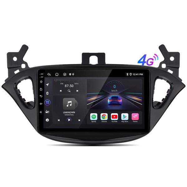 9 Pollici 6+128G Carplay 8Core Android13 Autoradio Gps Navi Per Opel Adam 2013-2016 Opel Corsa E 2015-2019 Swc Wifi Bt Carplay 4G Dab+-image