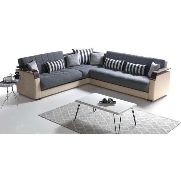 Wohnzimmer Ecksofa L-Form Moderno Luxus Divano Ad Angolo-image