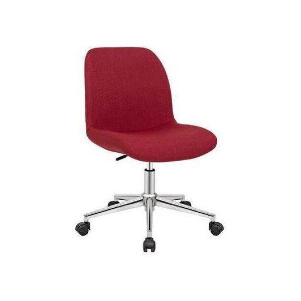 Poltrona Da Ufficio Rossa Sedia Sedia Da Ufficio Direzionale Nuova Poltrona Tessile Di Design Mobili Jvmoebel-image