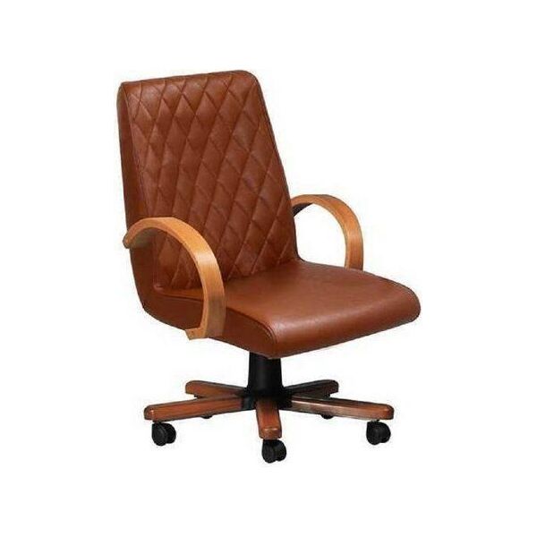 Sedia Girevole Moderna In Ecopelle Mobili Da Ufficio Marrone Sedia Da Gioco Sedia Da Ufficio Jvmoebel-image