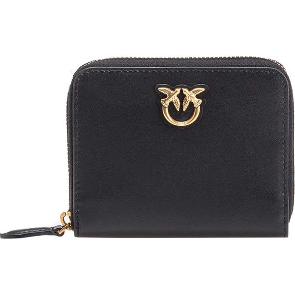 Pinko Portafoglio Taylor Zip Around Wallet Black - Antique Gold Nero-image