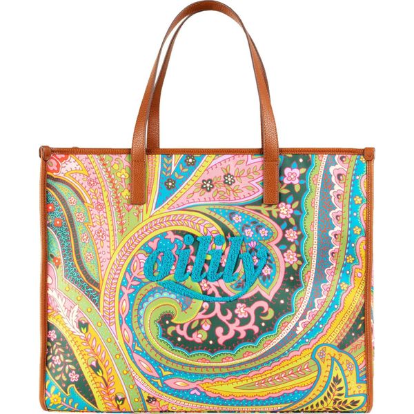 Oilily Borsa A Tracolla Borsa Shopper Sheilas Shopper Chive Colorato-image