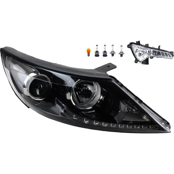 Johns, Fari Adatti Per Kia Sportage Sl 07/10-02/14 H7 H7 Re. + Fendinebbia+Faro Mi. 921023W121 921023U250 921023W120 922023W200-image