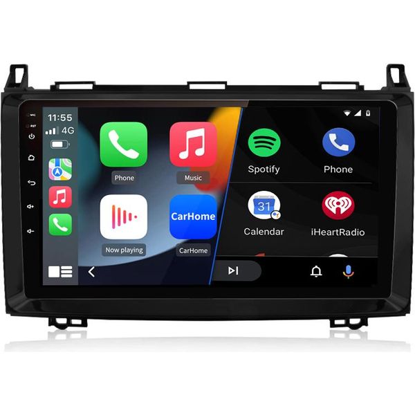 9 "Android 15 Autoradio Carplay FüR Mercedes Benz W169 W245 W639 Vito W906 Sprinter Viano Vw Crafter Gps Navi Wifi Bt Dab+ Swc 4+64G 8-Kern"-image
