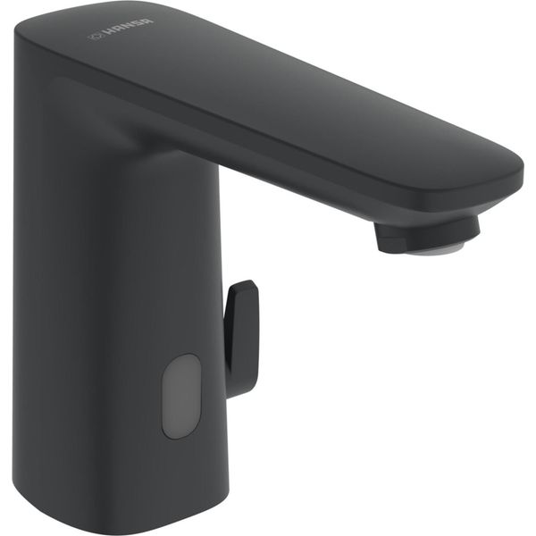 Hansa Hansaelectra Mitigeur De Lavabo, 3 V, Bluetooth, Saillie 117Mm, Noir Mat, 9210221933, 9210221933-image