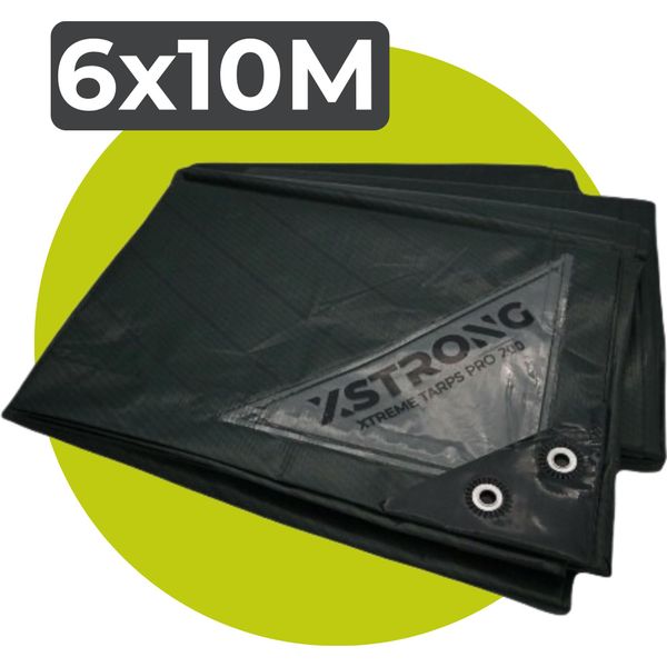 Telone Xstrong Pro 200 6X10 Verde Impermeabile Super Resistente Con Occhielli-image