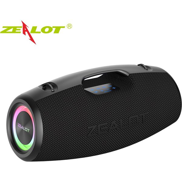 Altoparlante Portatile Zealot S78, Altoparlante Bluetooth Senza Fili, Stereo, 100 W Ad Alta Potenza, Bluetooth 5.2, Nero-image
