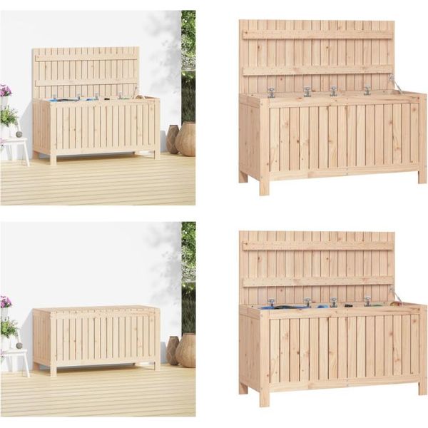 Vidaxl Cassapanca Da Giardino 115X49X60 Cm In Legno Di Pino Massiccio - Cassapanca Da Giardino - Cassapanca Da Giardino - Cassetta Da Giardino - Cassetta Da Giardino-image