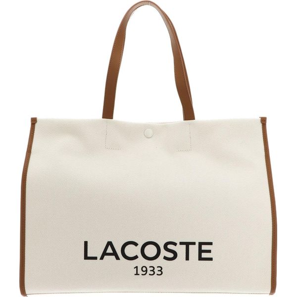 Lacoste Borsa A Tracolla Borsa Shopper Heritage Canvas Shopping Bag Natural Tan Avorio-image