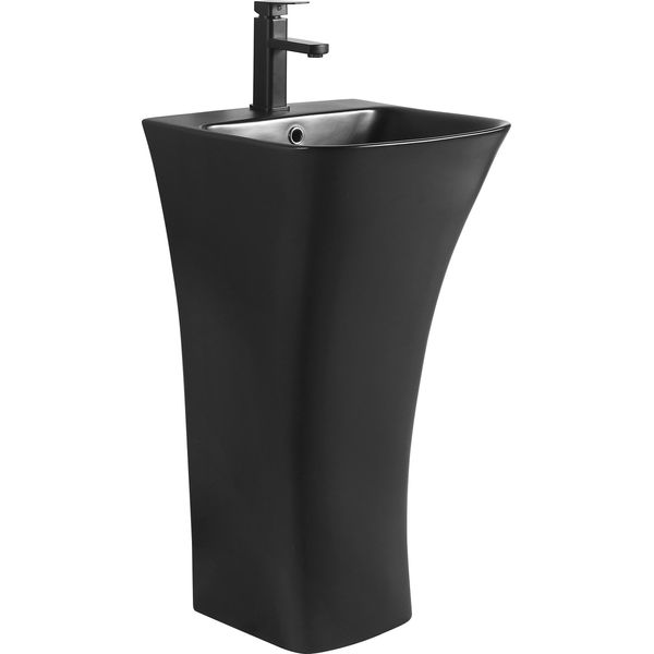 Mexen Nel Lavabo Autoportante 45 X 44 Cm, Nero Opaco - 26134570-image